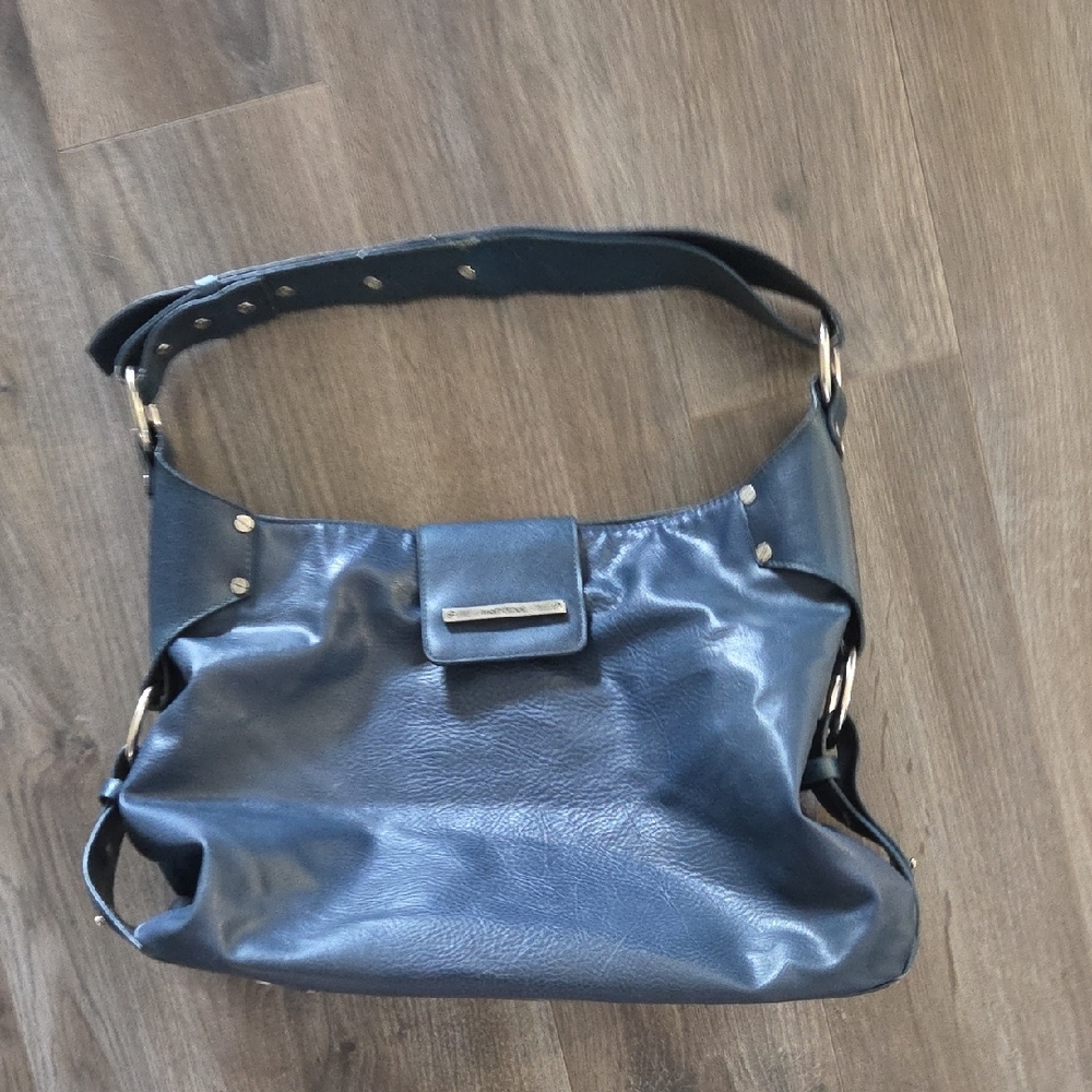 Matt & Nat Blue Shoulder Bag with Slouchy Design